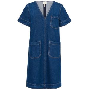 Part Two, Dames, Jurken, Blauw, Maat: 2XL Denim,