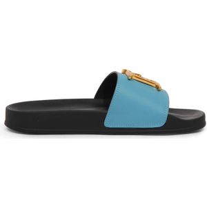 Dsquared2 - Slippers - Blauw - Rubber en Leer