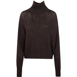 Roberto Collina, Dames, Truien, Bruin, Maat: S Wol,