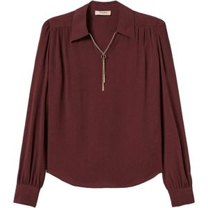 Twinset, Dames, Blouses & Shirts, Bruin, Maat: XS