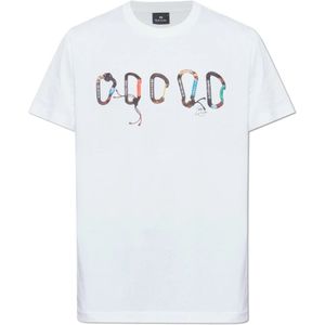 PS By Paul Smith, Heren, Tops, Wit, Maat: L Katoen,