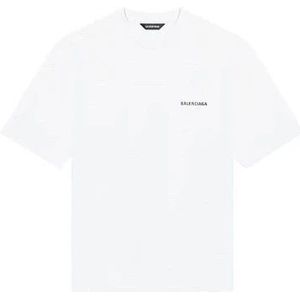 Balenciaga - Logo T-shirt - Wit - Katoen