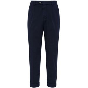 Brunello Cucinelli, Heren, Broeken, Blauw, Maat: XL Katoen,