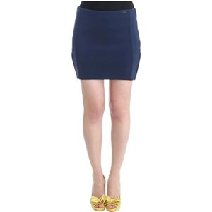 Costume National, Dames, Rokken, Blauw, Maat: S Nylon,