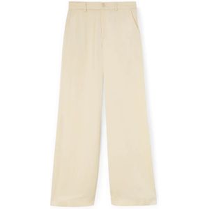 Motivi, Dames, Broeken, Beige, Maat: XS Satijn,