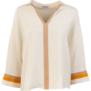 Loro Piana, Dames, Blouses & Shirts, Beige, Maat: S