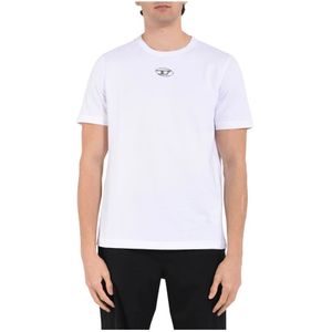 Diesel, Heren, Tops, Wit, Maat: L Katoen,