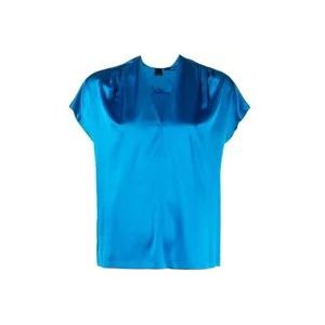 Pinko Blauwe Blouses Collectie , Blue , Dames , Maat: XL