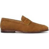 Kazar - Bruin - Minimalistische Loafers - Suède