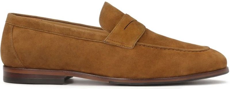 Kazar - Bruin - Minimalistische Loafers - Suède