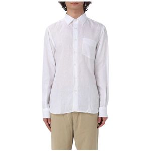 Aspesi, Heren, Overhemden, Wit, Maat: XL Linnen,