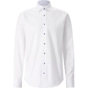 Stenströms, Heren, Overhemden, Wit, Maat: S Katoen,