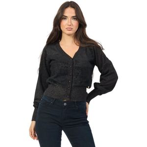 YES Zee, Dames, Truien, Zwart, Maat: M Nylon,