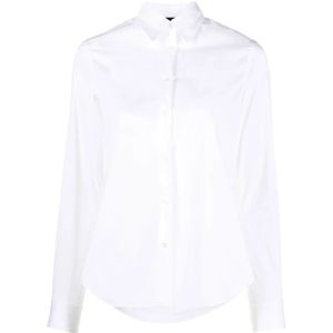 Aspesi, Dames, Blouses & Shirts, Wit, Maat: S Katoen,