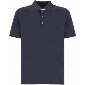 Fay, Heren, Tops, Blauw, Maat: 2XL Katoen,