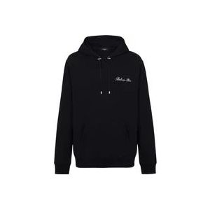 Balmain Handtekening hoodie , Black , Heren , Maat: XS