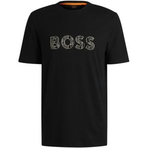 Hugo Boss, Heren, Tops, Zwart, Maat: L Katoen,