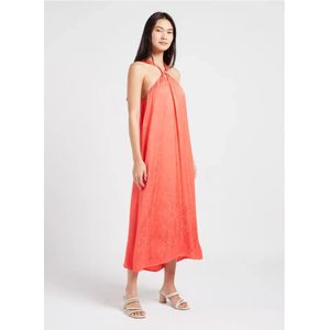 Suncoo, Dames, Jurken, Oranje, Maat: L Viscose,