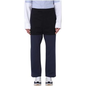 Thom Browne, Heren, Broeken, Blauw, Maat: M