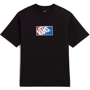 Vans, Dames, Tops, Zwart, Maat: M Katoen,