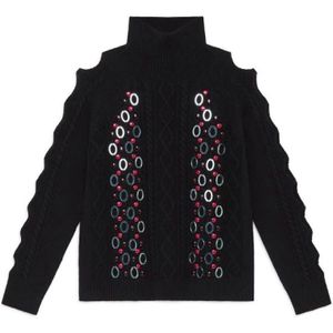 Maliparmi, Dames, Truien, Zwart, Maat: M