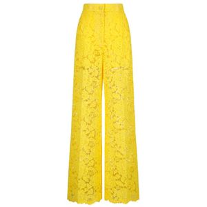 Dolce & Gabbana, Dames, Broeken, Geel, Maat: M