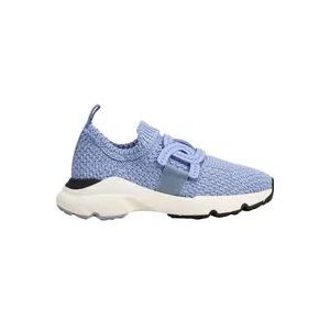 Tod's Blauwe Hemel Slip-On Stretch Sneakers , Blue , Dames , Maat: 38 1/2 EU