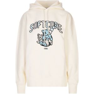 Msgm, Heren, Sweatshirts & Hoodies, Wit, Maat: XS Katoen,