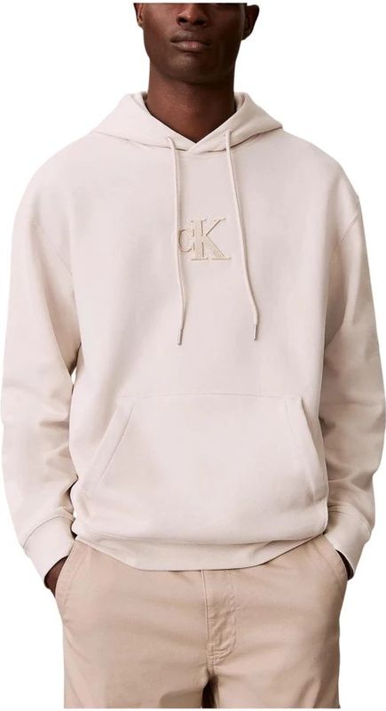Calvin Klein Jeans, Heren, Sweatshirts & Hoodies, Roze, Maat: S Fleece,