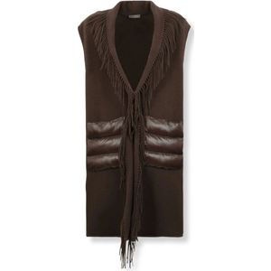 Herno, Dames, Truien, Bruin, Maat: S Nylon,