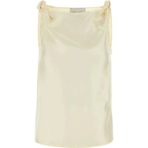 Loulou Studio, Dames, Tops, Beige, Maat: M Zijde,