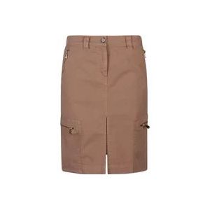Pinko Short Skirts , Brown , Dames , Maat: M