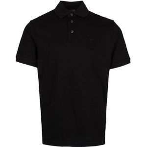 Emporio Armani, Heren, Tops, Zwart, Maat: M Katoen,