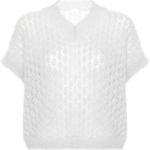 Eleventy, Dames, Truien, Grijs, Maat: M Mohair,