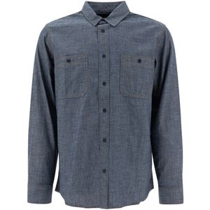 Filson, Heren, Overhemden, Blauw, Maat: S Katoen,