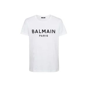 Balmain Paris T-shirt , White , Heren , Maat: XL