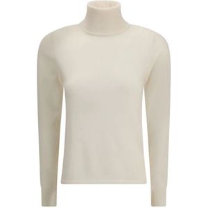 Max Mara, Dames, Truien, Wit, Maat: S Wol,