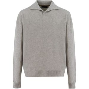 Sease, Heren, Truien, Grijs, Maat: M