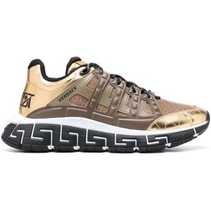 Versace Sneakers , Brown , Heren , Maat: 39 1/2 EU