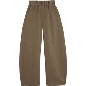 Cortana, Dames, Broeken, Bruin, Maat: 2XS Linnen,
