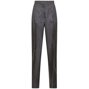 Max Mara Studio - Veelkleurig - Broek - Dames - Zijden Stropdas-Stijl