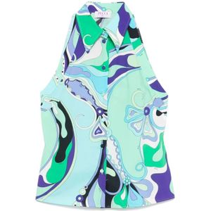 Pucci, Dames, Blouses & Shirts, Veelkleurig, Maat: S