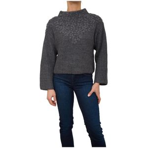 Liu Jo, Dames, Truien, Grijs, Maat: M Katoen,