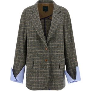 Jejia, Dames, Jassen, Grijs, Maat: 3XS Katoen,