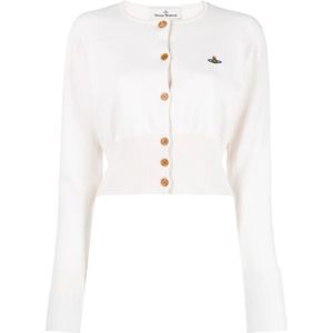 Vivienne Westwood, Dames, Truien, Wit, Maat: M