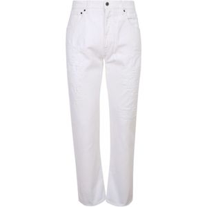 14 Bros, Heren, Jeans, Wit, Maat: W30 Katoen,