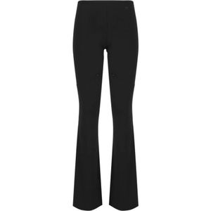 Courrèges, Dames, Broeken, Zwart, Maat: S Zijde,