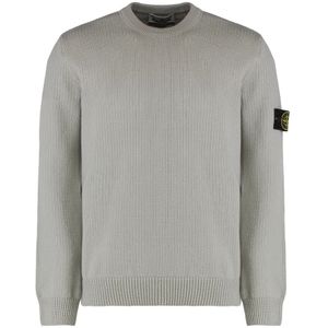 Stone Island, Heren, Truien, Grijs, Maat: 2XL Katoen,
