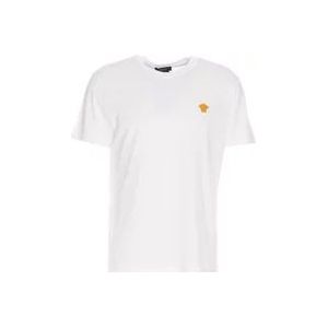 Versace Witte T-shirts en Polos , White , Heren , Maat: M