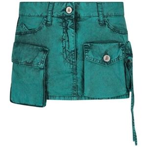 The Attico, Dames, Rokken, Groen, Maat: 2XS Katoen,